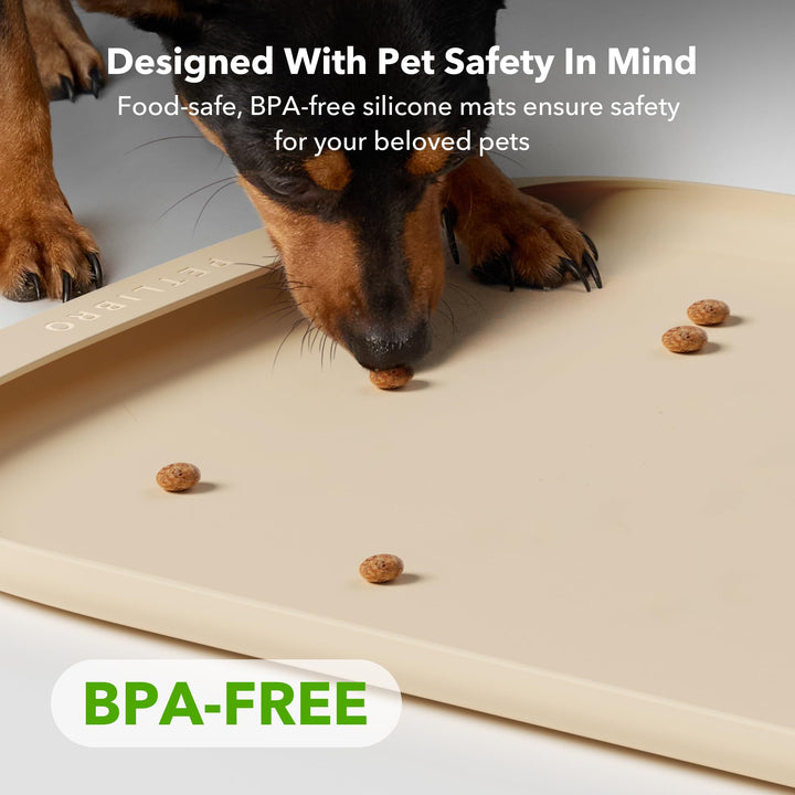 PETLIBRO Cove mat pocket design catches spills, simplifying cleanup.