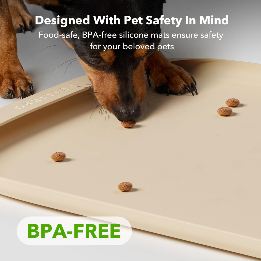PETLIBRO Cove mat pocket design catches spills, simplifying cleanup.