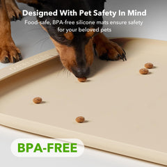 PETLIBRO Cove mat pocket design catches spills, simplifying cleanup.