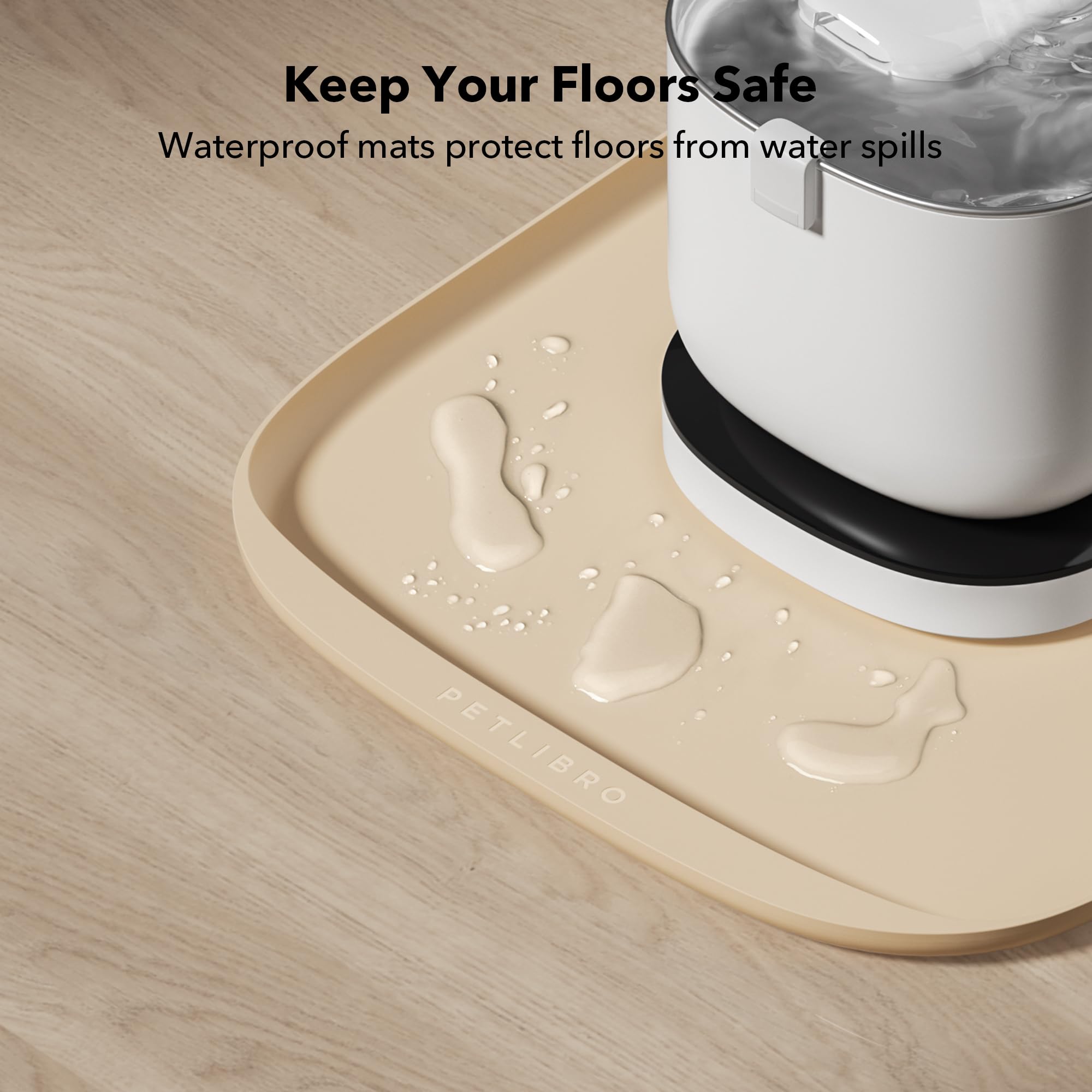 PETLIBRO Cove mat comes in two sizes for different bowls.