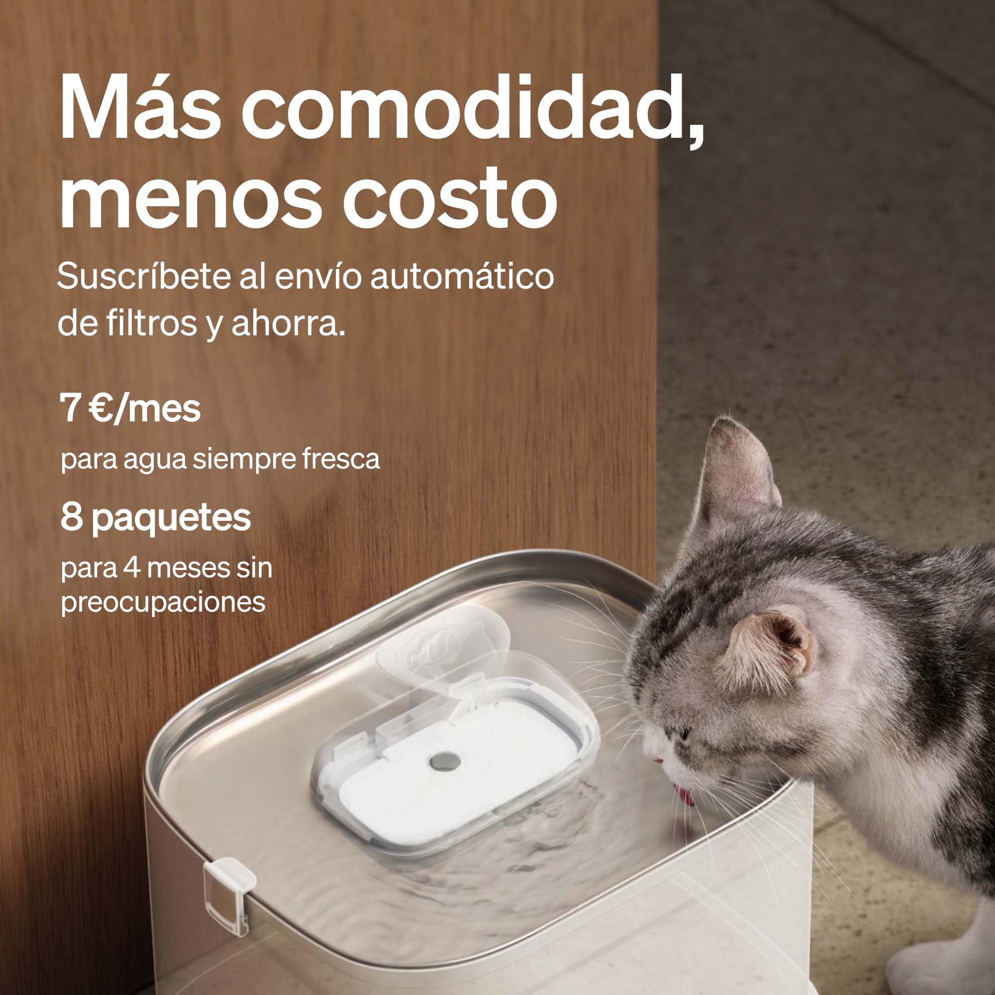 PETLIBRO Dockstream filter compatible with WF005 and WF305 maintains water clarity.