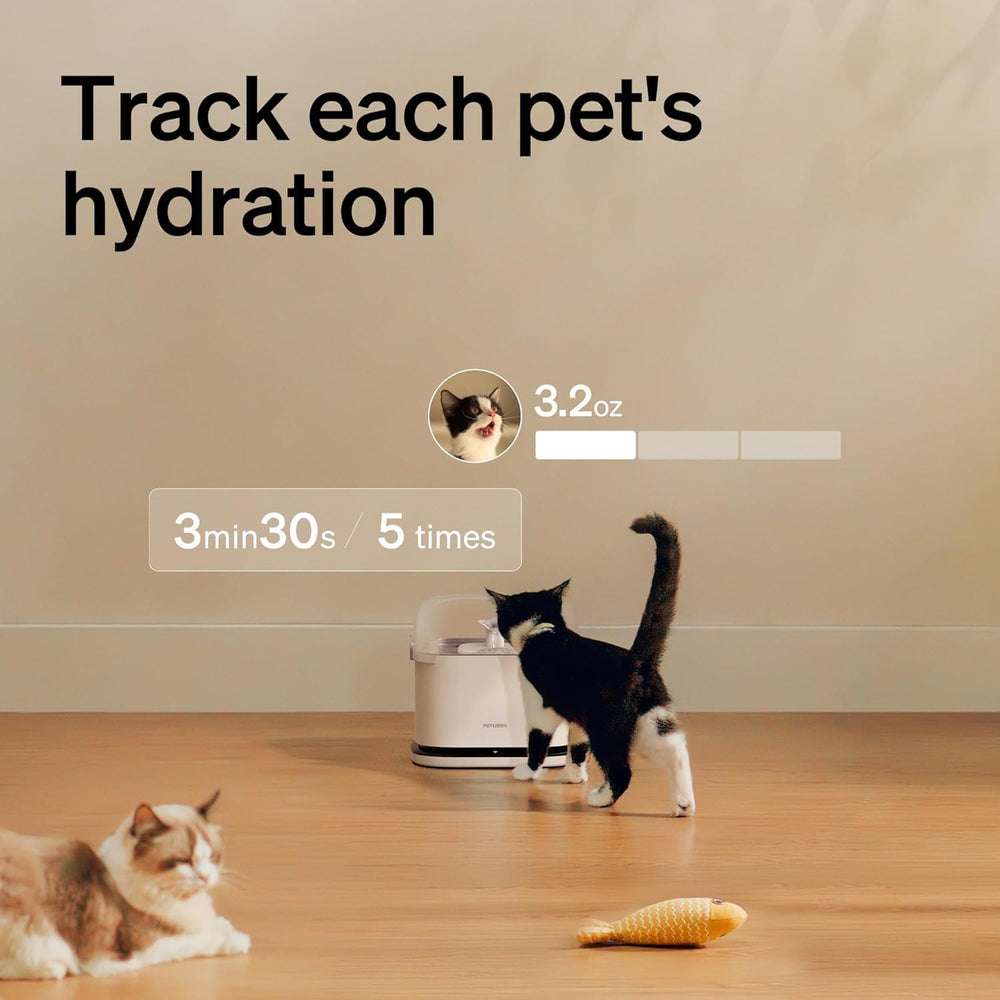 PETLIBRO RFID collar tag close-up for personalized hydration tracking