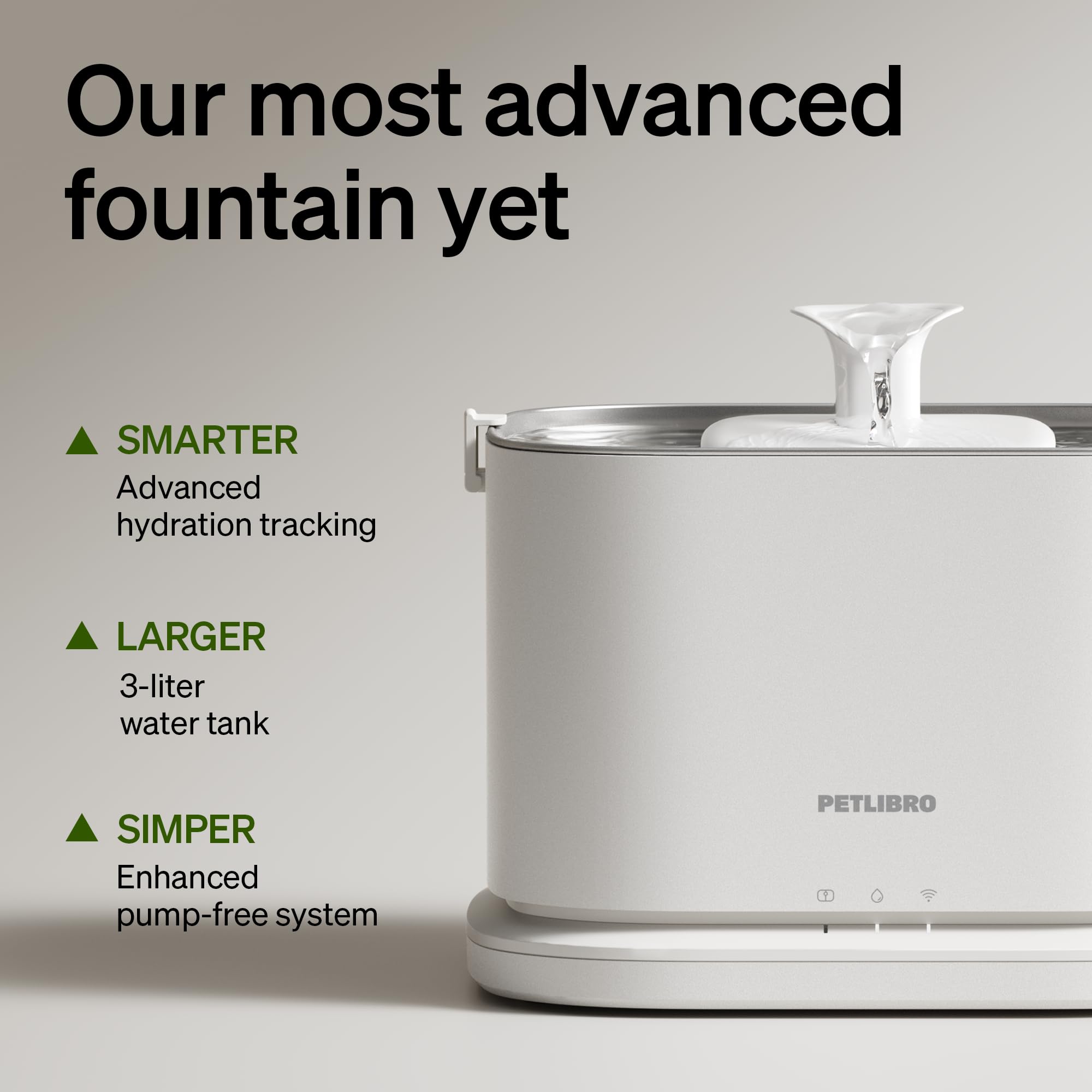 PETLIBRO Dockstream 2 WiFi app monitoring visualizes hydration trends.