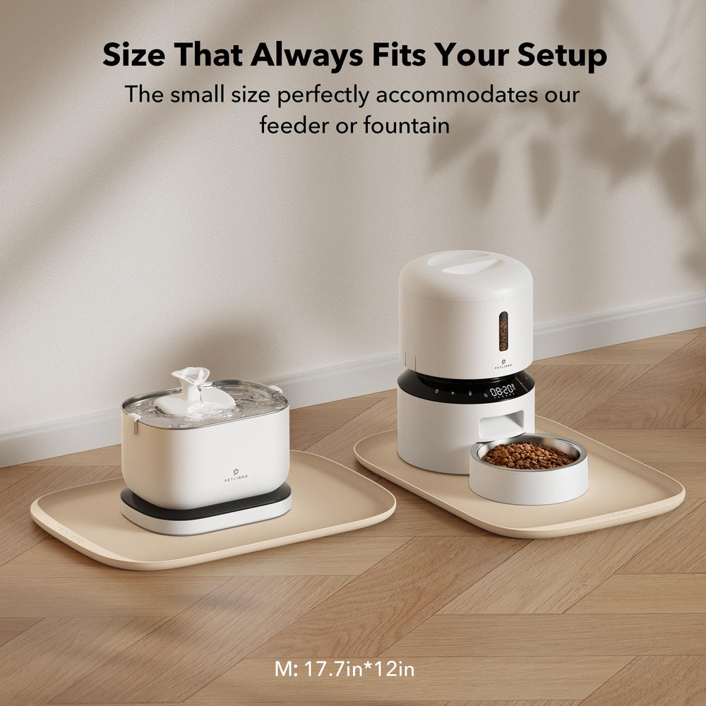 PETLIBRO feeder-compatible mat fits AF005 and AF103 trays for tidy meals.