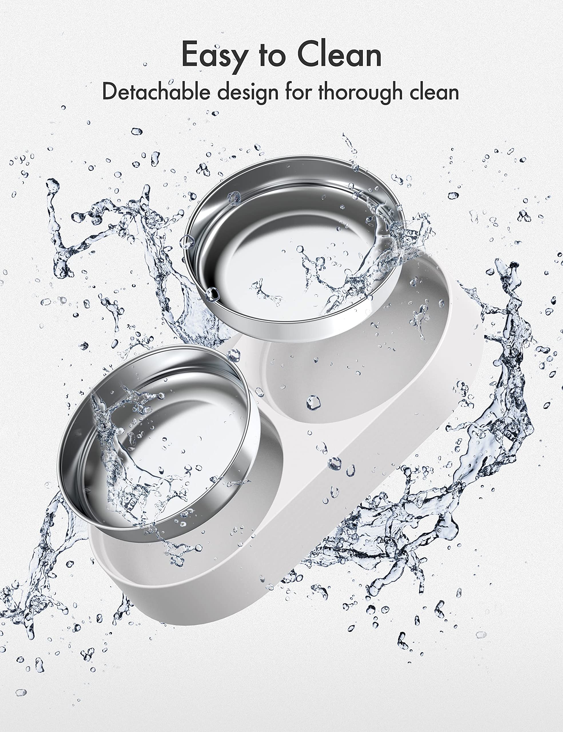 PETLIBRO food-grade stainless steel bowl for hygienic meals.