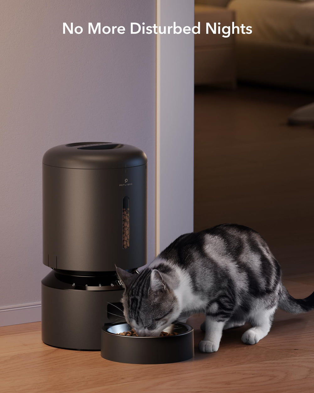 PETLIBRO Granary USB-C power with battery backup for reliability.