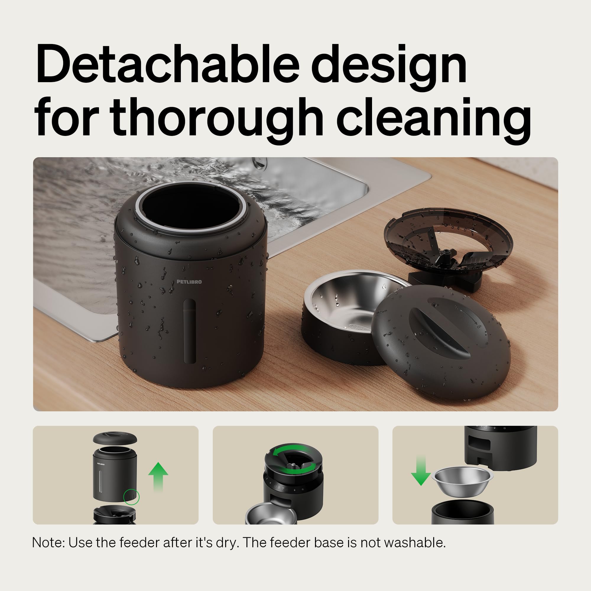 PETLIBRO infrared sensor preventing outlet clogs during dispensing