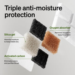 PETLIBRO desiccant in storage keeps kibble dry and appealing.