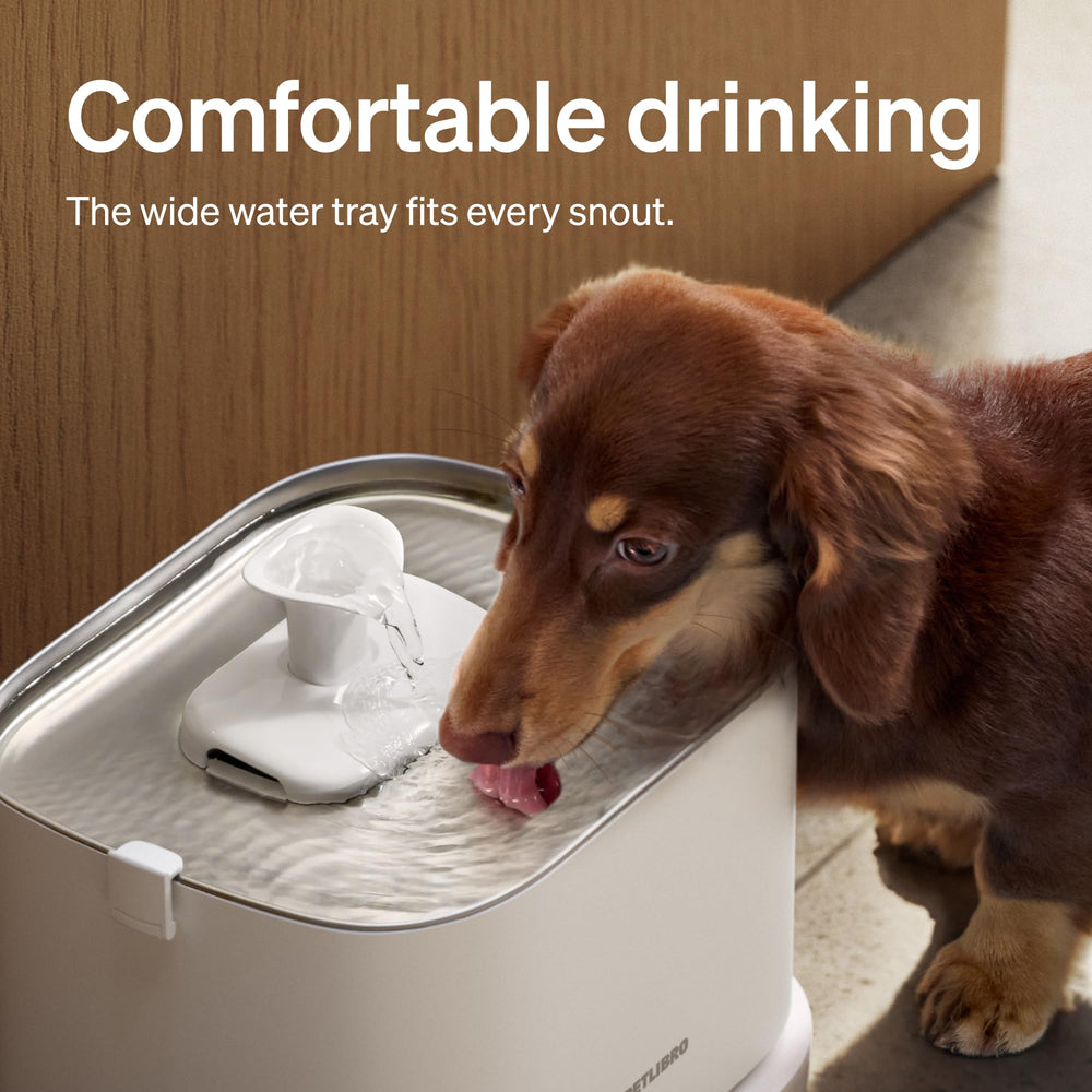 PETLIBRO multi-layer filtration helps cleaner drinking water.