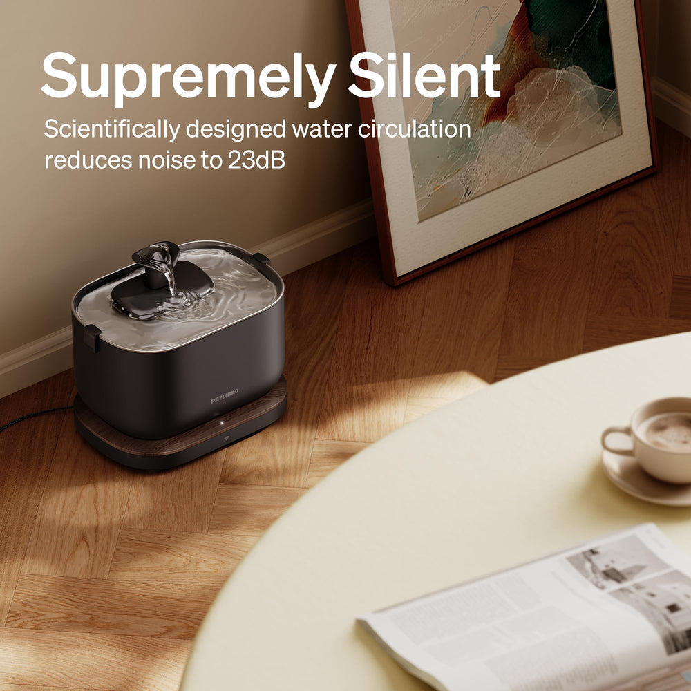 PETLIBRO multi-layer filtration system keeps water cleaner and fresher.