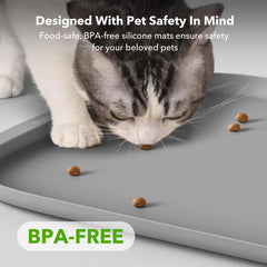 PETLIBRO raised-edges-dirt-protection mat traps spills and protects floors