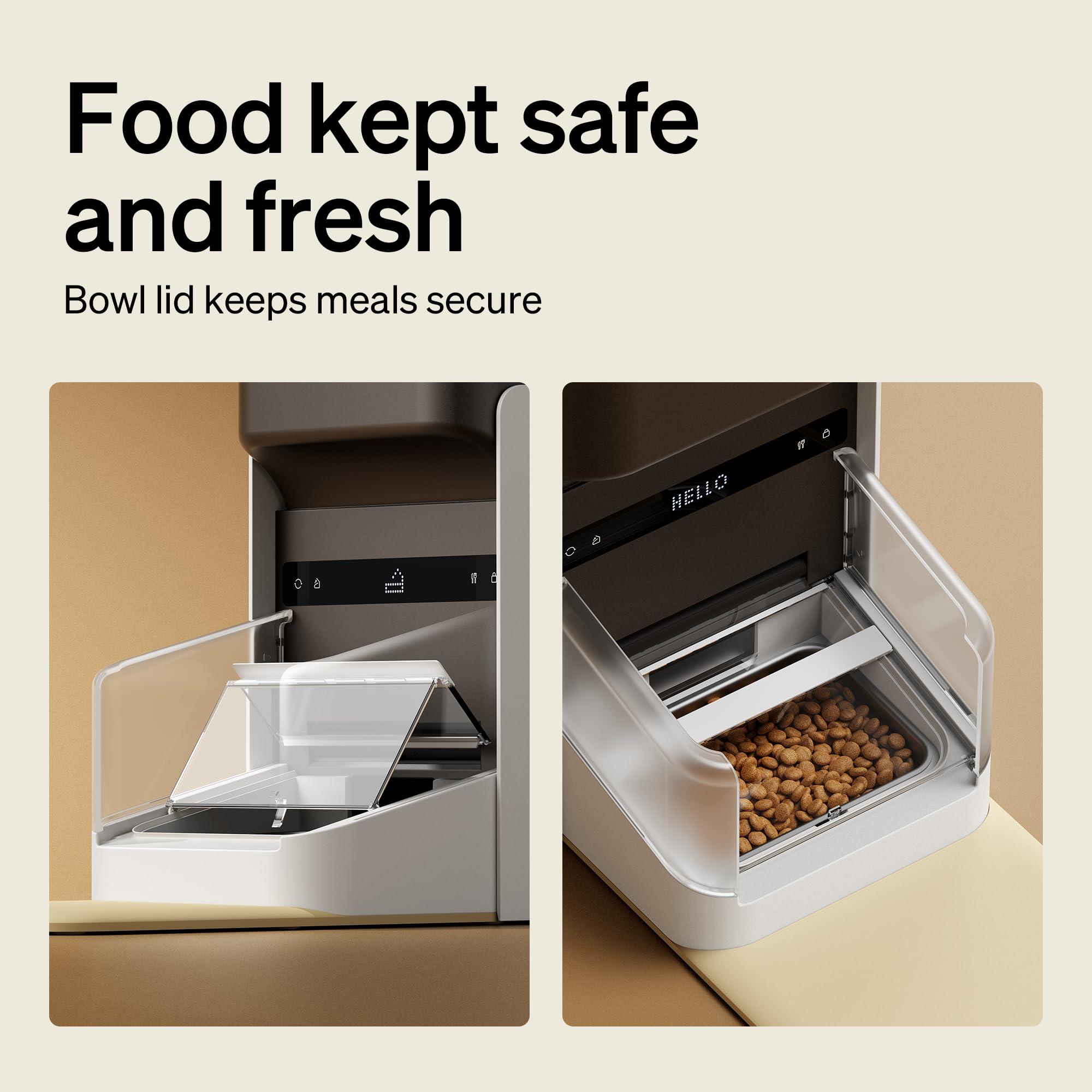 PETLIBRO RFID feeder 3 L kibble container ready for extended use.