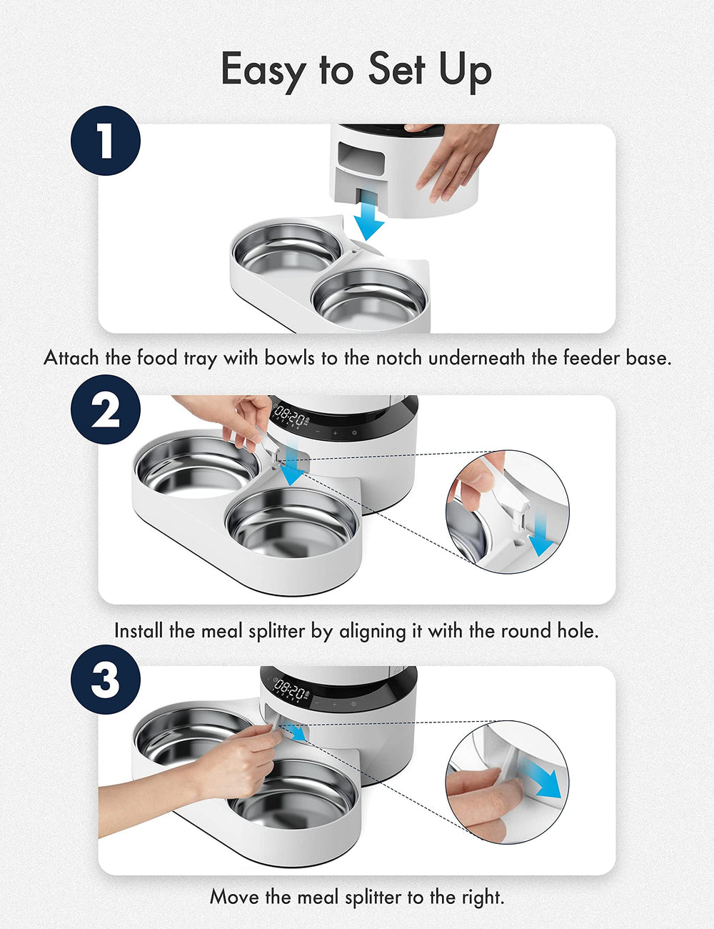 PETLIBRO smart alert and infrared sensing for safe, reliable feeding.