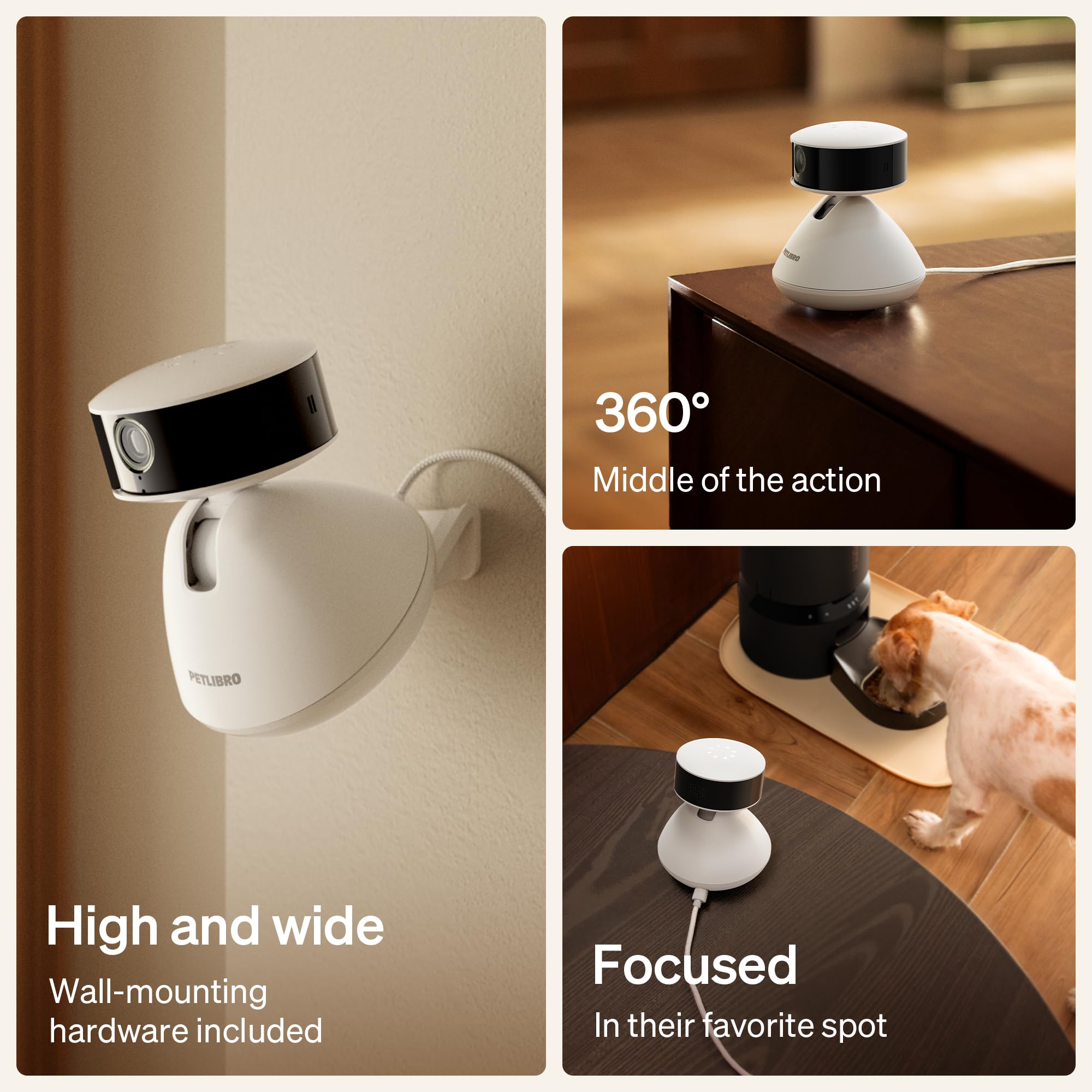 PETLIBRO AI Dog Camera supports two-way audio and privacy cover