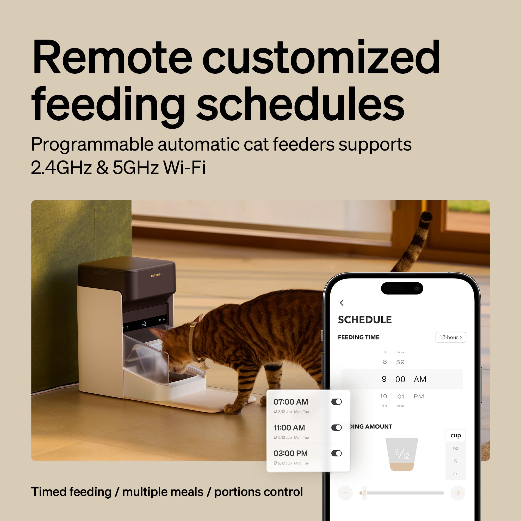 Dual-band Wi-Fi setup for reliable remote access.