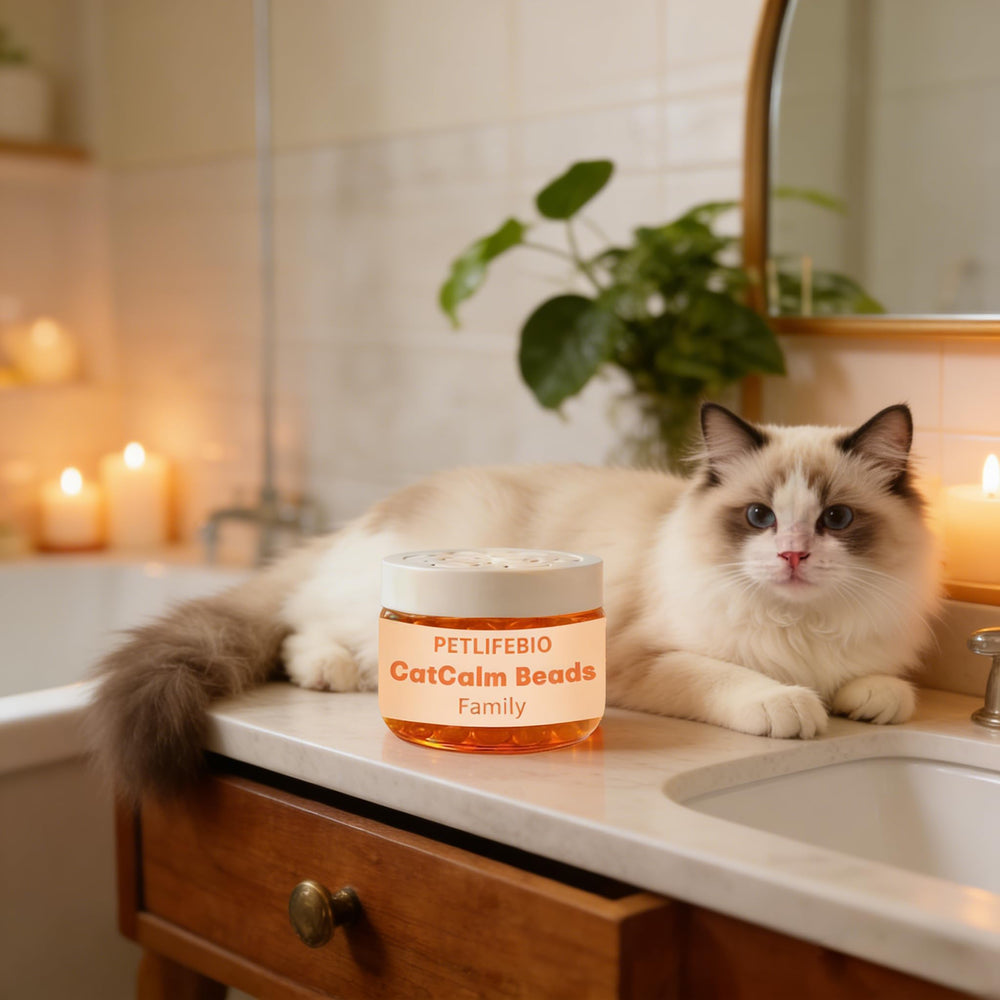 petlifebio Cat Calm Beads diffuser-by-bed enabling easy nightly relaxation