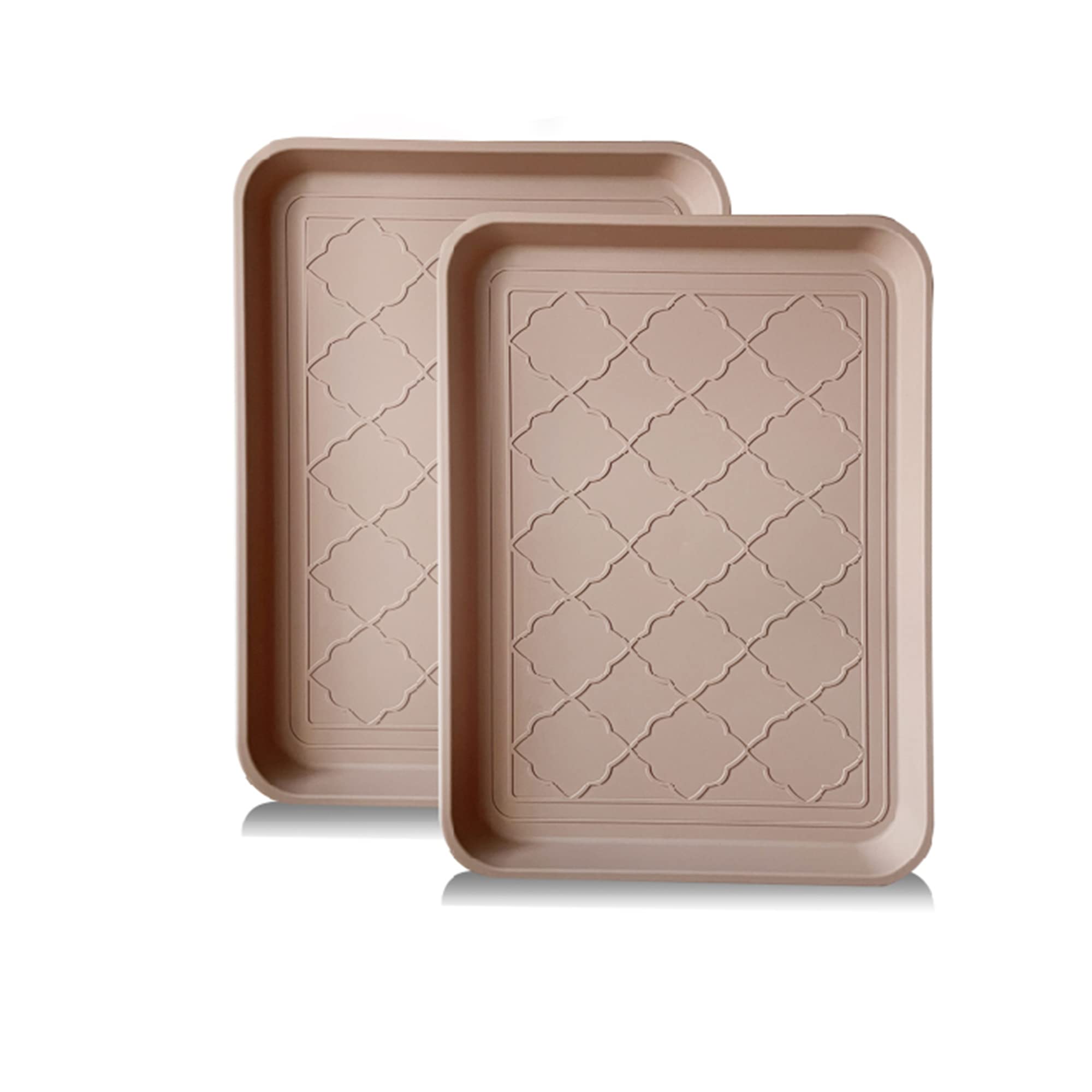 PetLike boot tray for entryway captures mud and keeps floors clean.