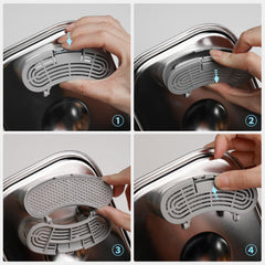 Petlipo fountain setup with replacement components for easy maintenance