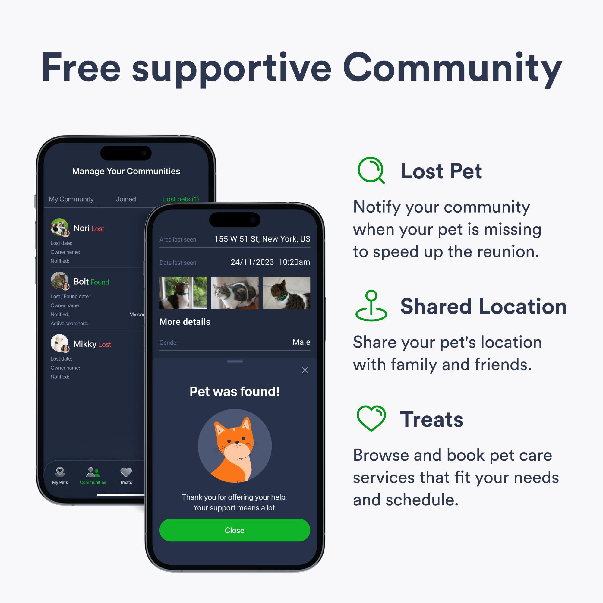 PETLOC8 tracking solution travels with you across borders thanks to included SIM.