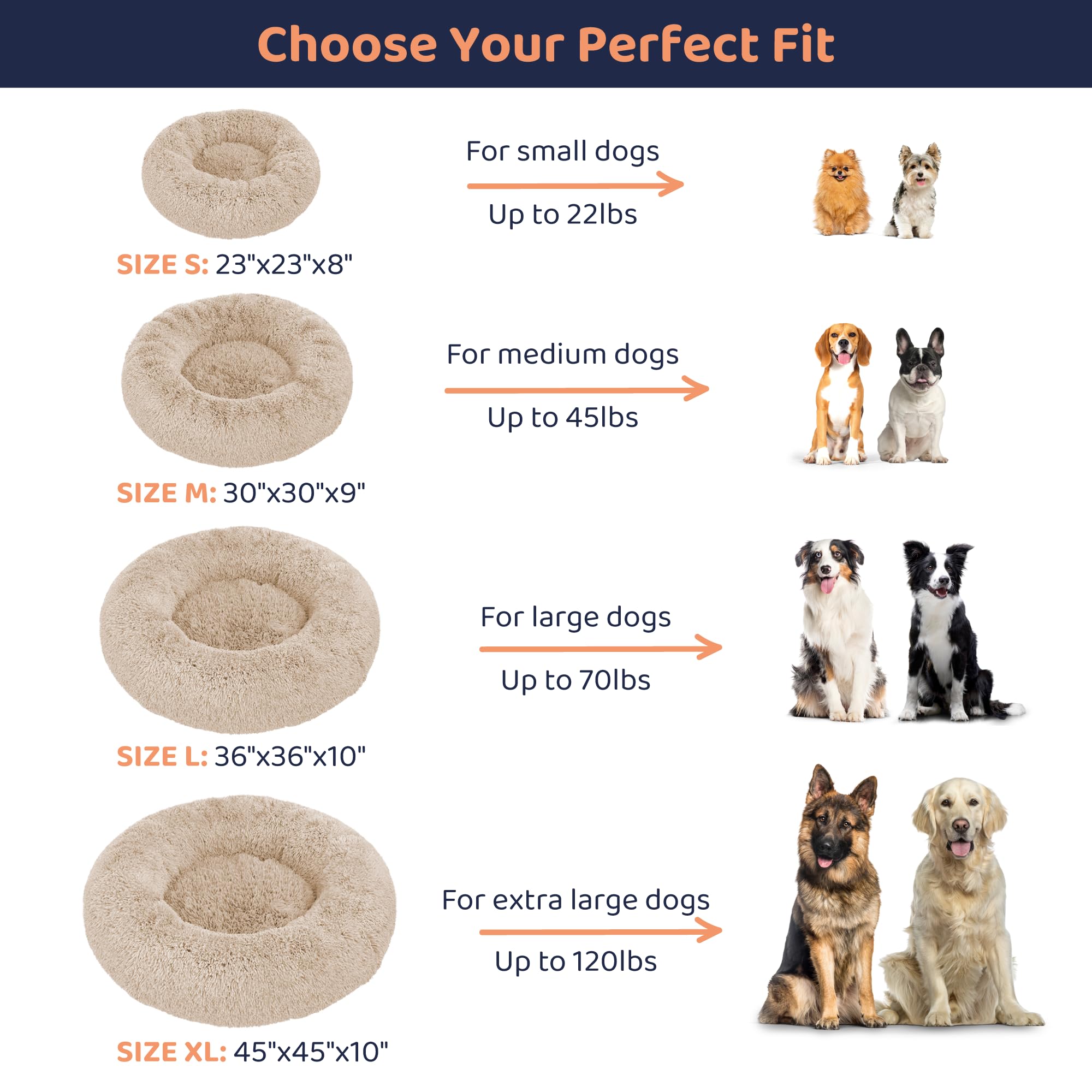 Petloox Donut Bed calming design for a more relaxed pet