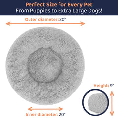 Petloox donut bed with nest design creates a calm retreat.