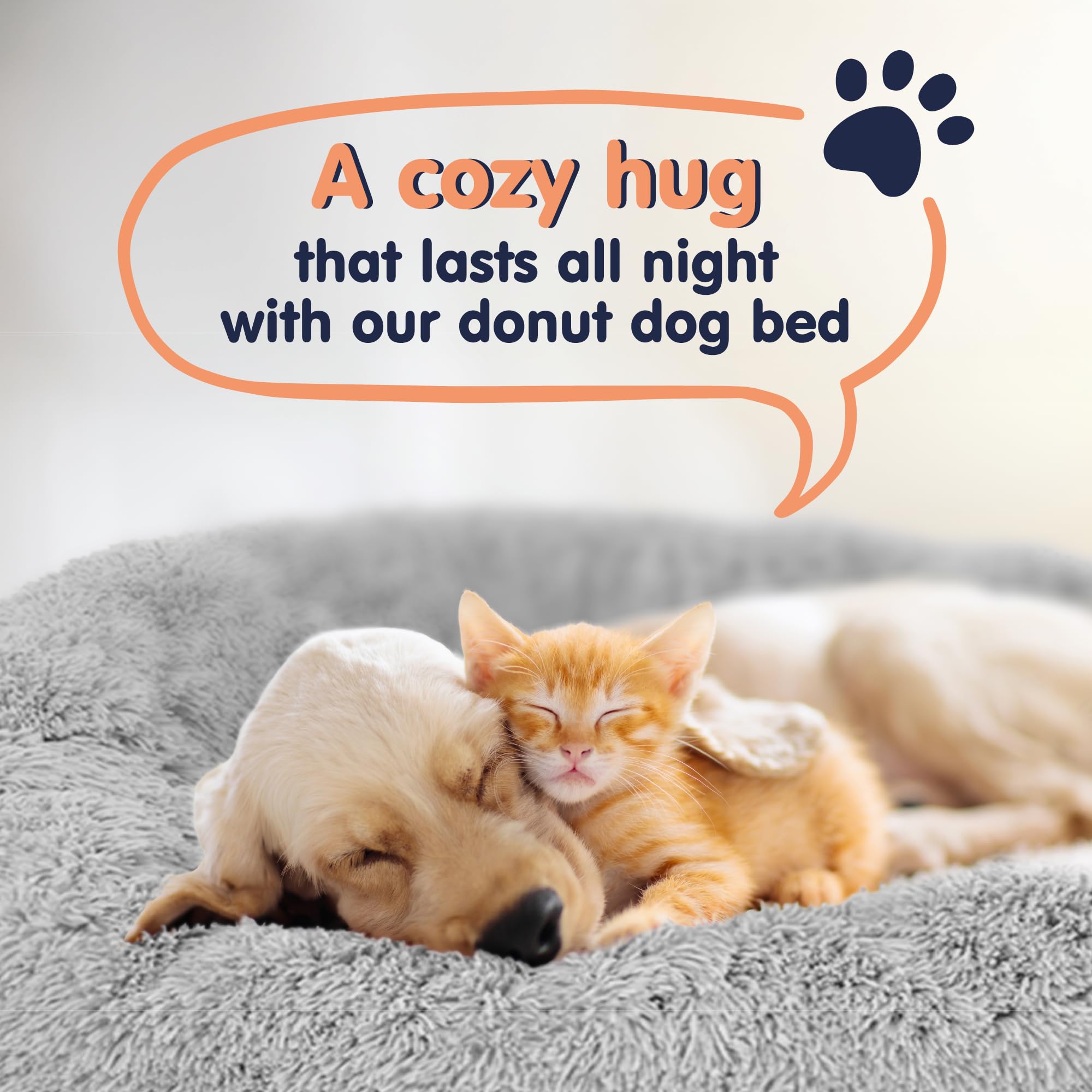 Petloox donut dog bed makes a thoughtful gift for pet lovers.
