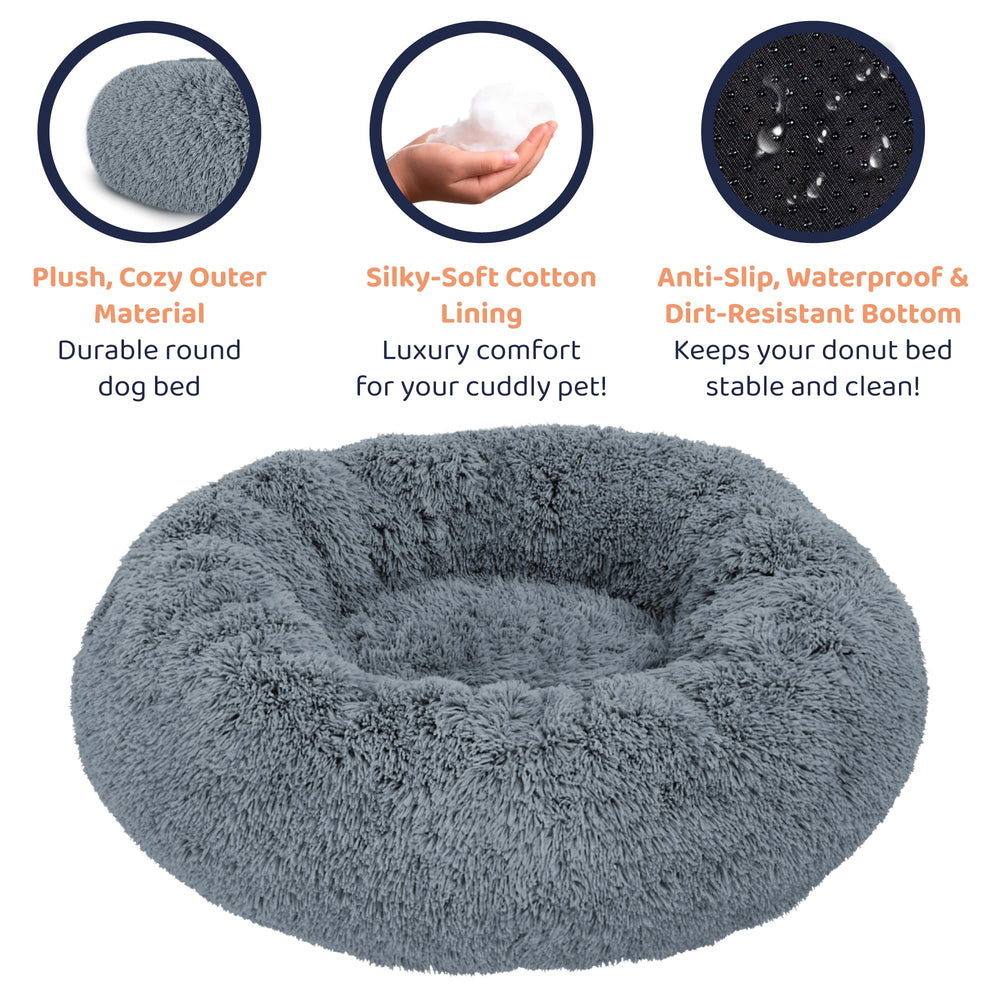 Petloox Donut Dog Bed Small to XL range for all breeds