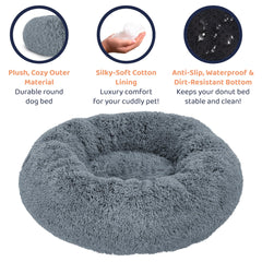 Petloox Donut Bed uses durable materials for lasting comfort.