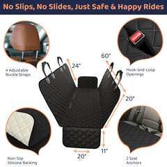 Petloox XL dog car seat cover side flaps guard doors from scratches.