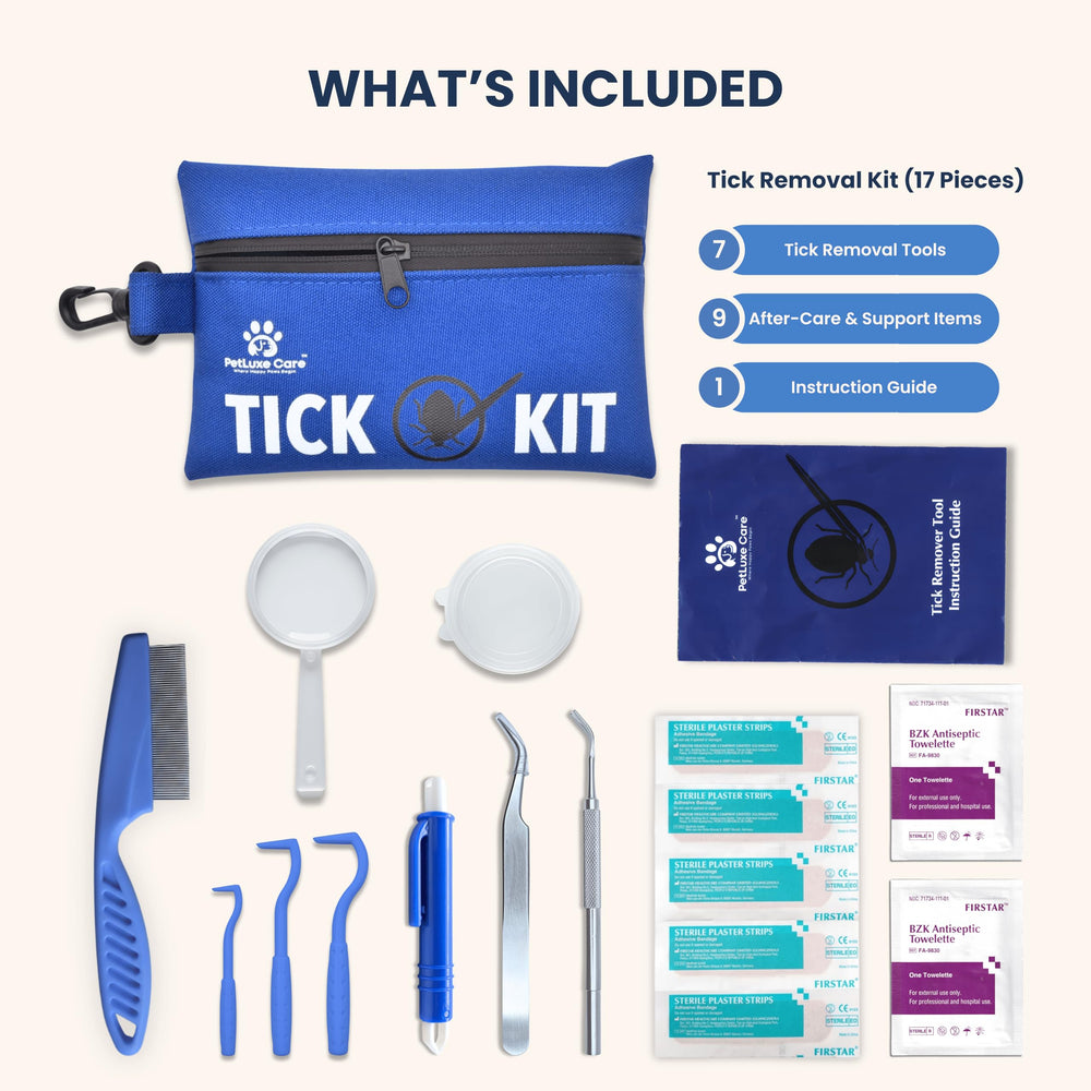 PetLuxe Care tick comb separates fur for better visibility during removal