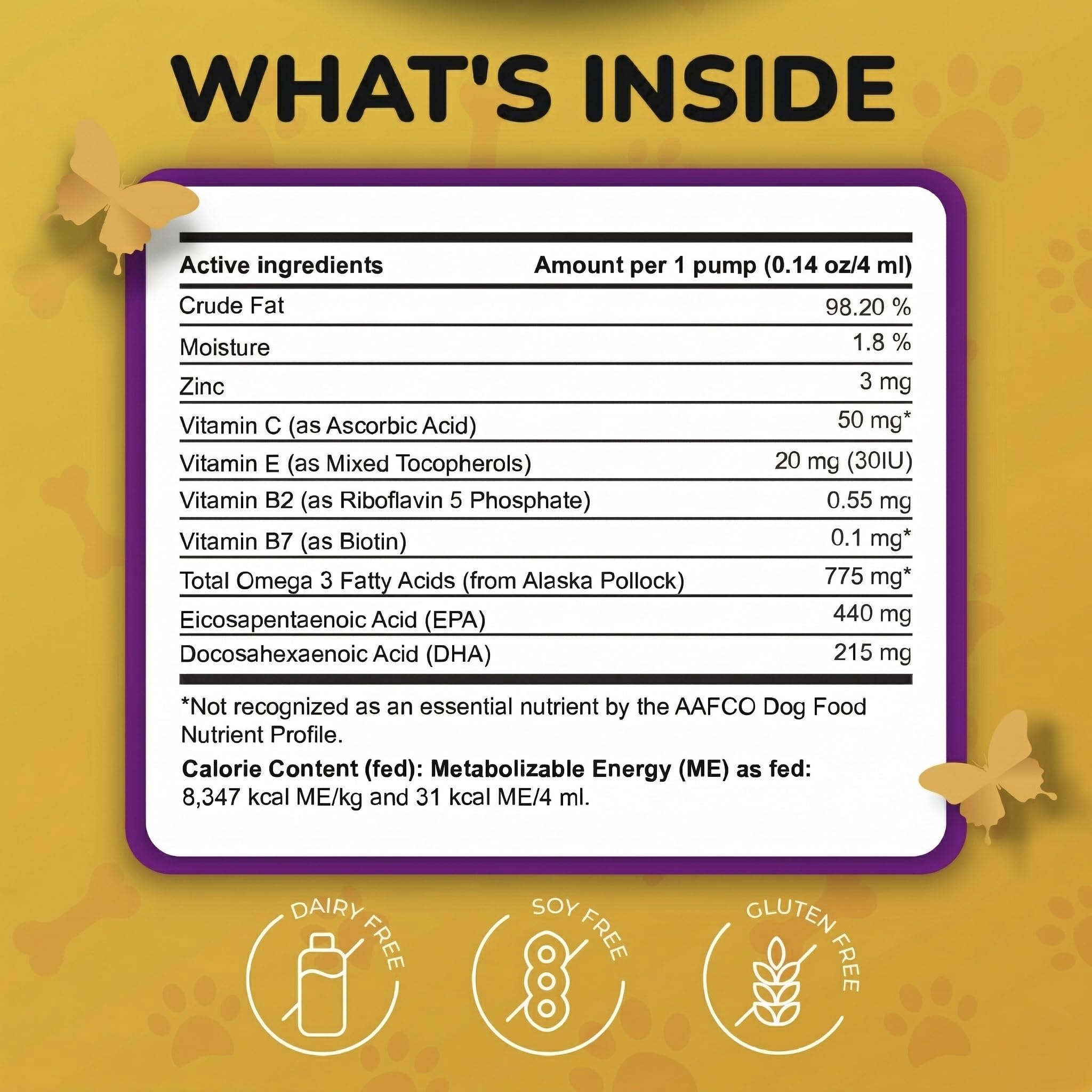PetMade Omega 3 liquid dispensing image showing easy daily serving