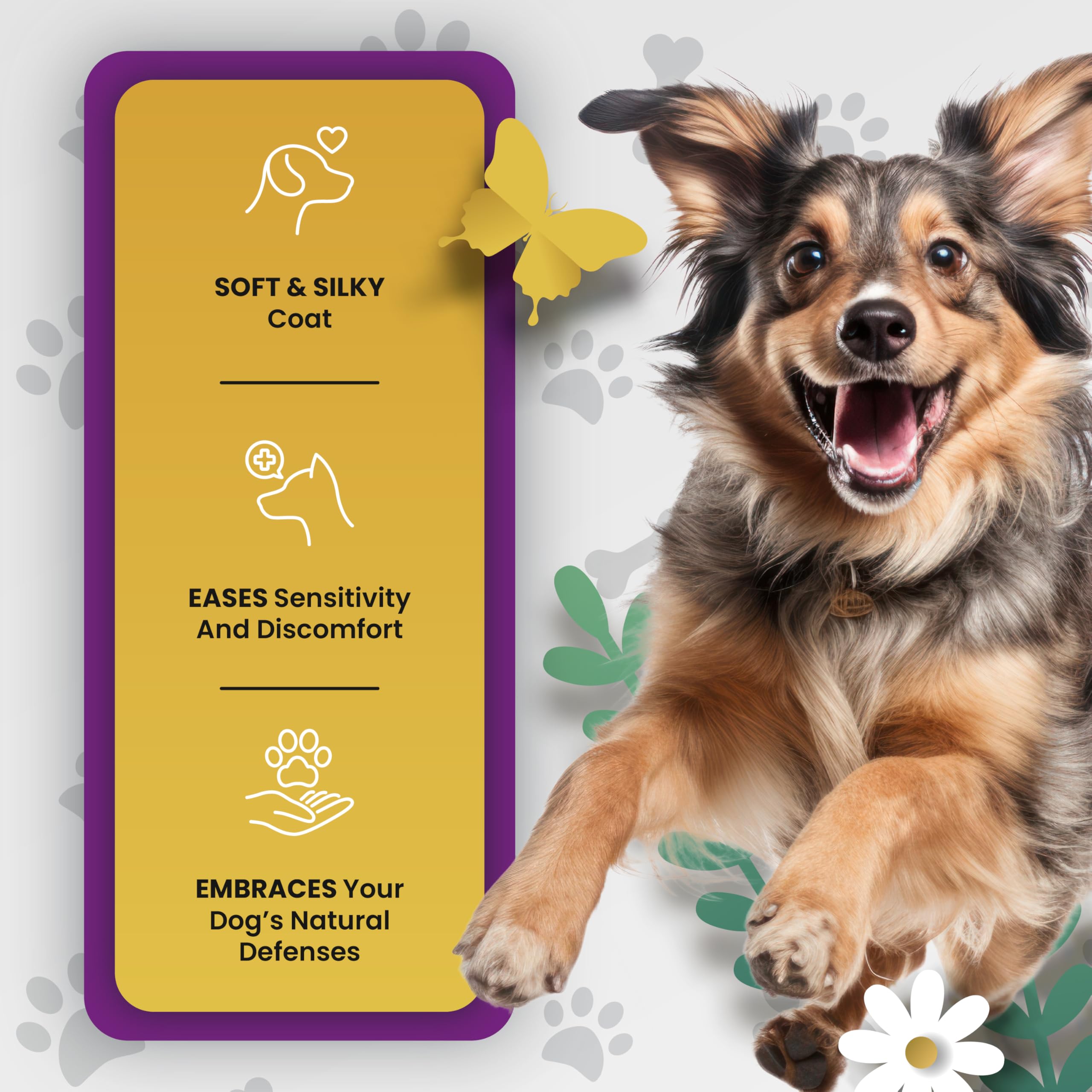 PetMade Omega 3 USA manufactured label underscoring strict standards