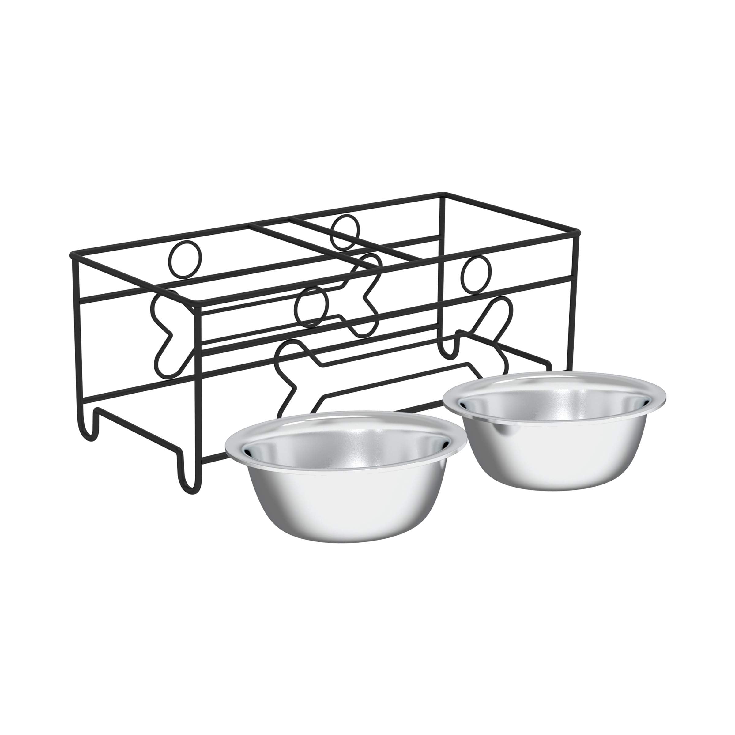 PETMAKER 40oz-capacity bowls suited for daily meals.