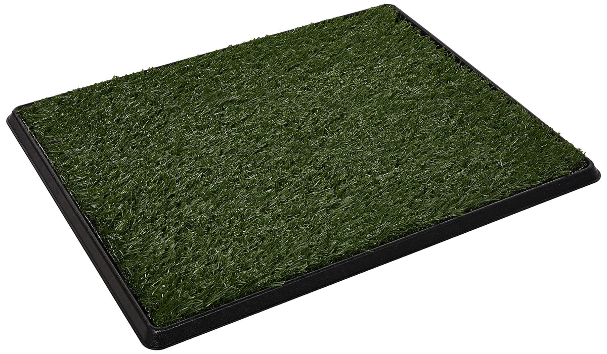 PETMAKER artificial grass pee pad tray showing durable, reusable indoor potty option for dogs
