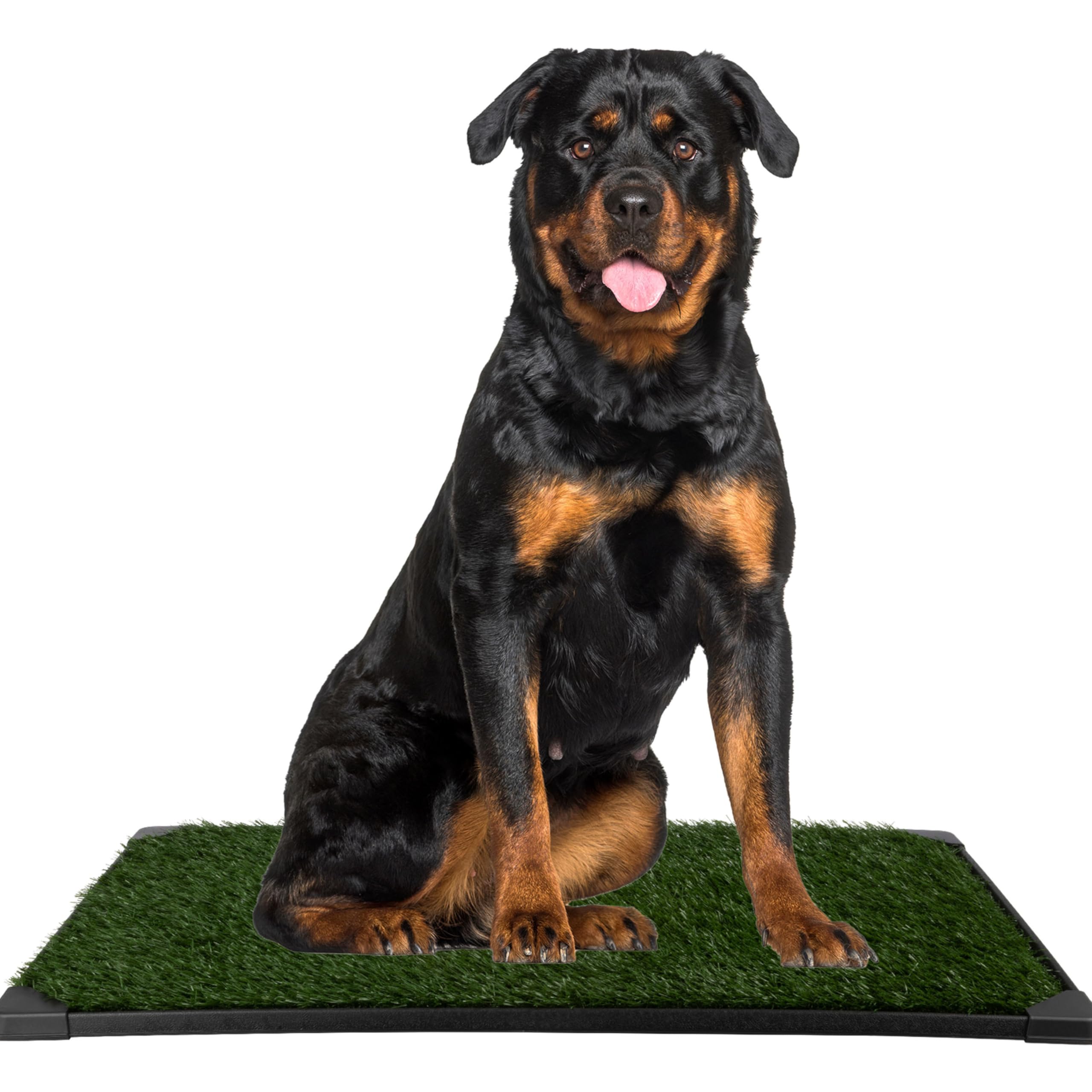 PETMAKER artificial grass puppy pad 3-pack, 41x27 inches, ideal for indoor training.