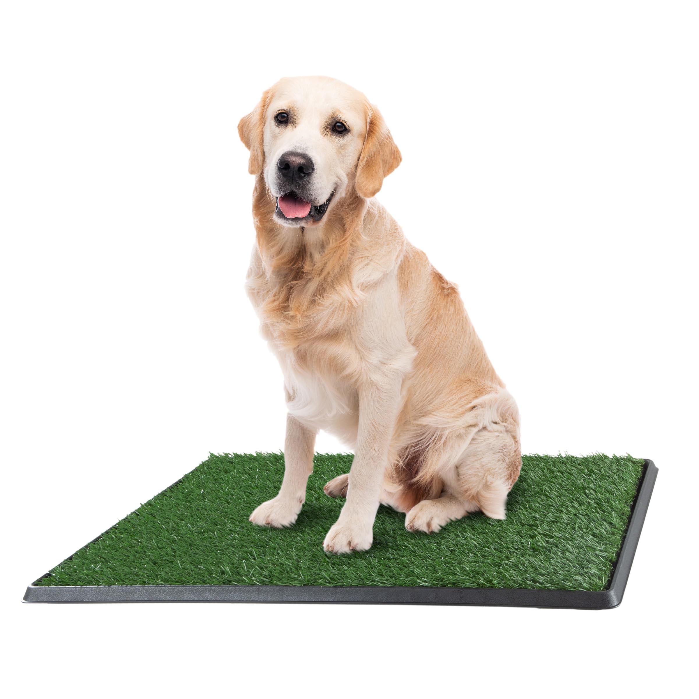 PETMAKER artificial grass pad top view for indoor training and mess-free setup
