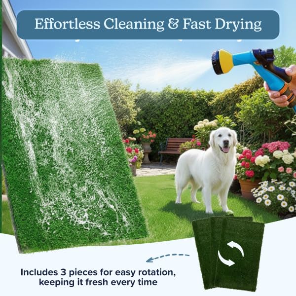 PETMAKER pad set dimensions showing size for compact spaces.
