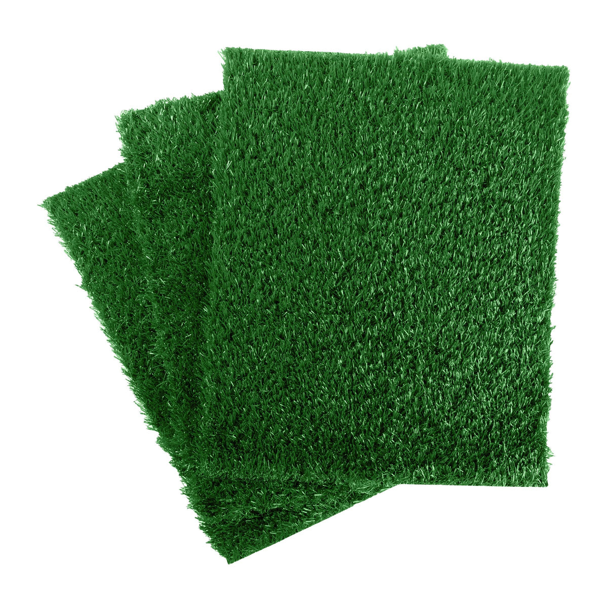 PETMAKER artificial grass puppy pee pad set of 3 for reusable indoor potty training.