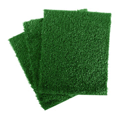 PETMAKER artificial grass puppy pee pad set of 3 for reusable indoor potty training.