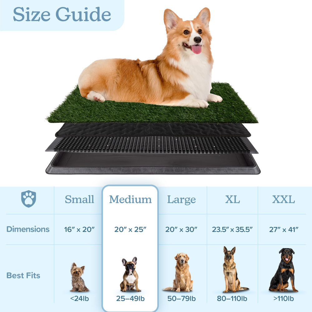 Balcony setup with PETMAKER grass pad for small pets.