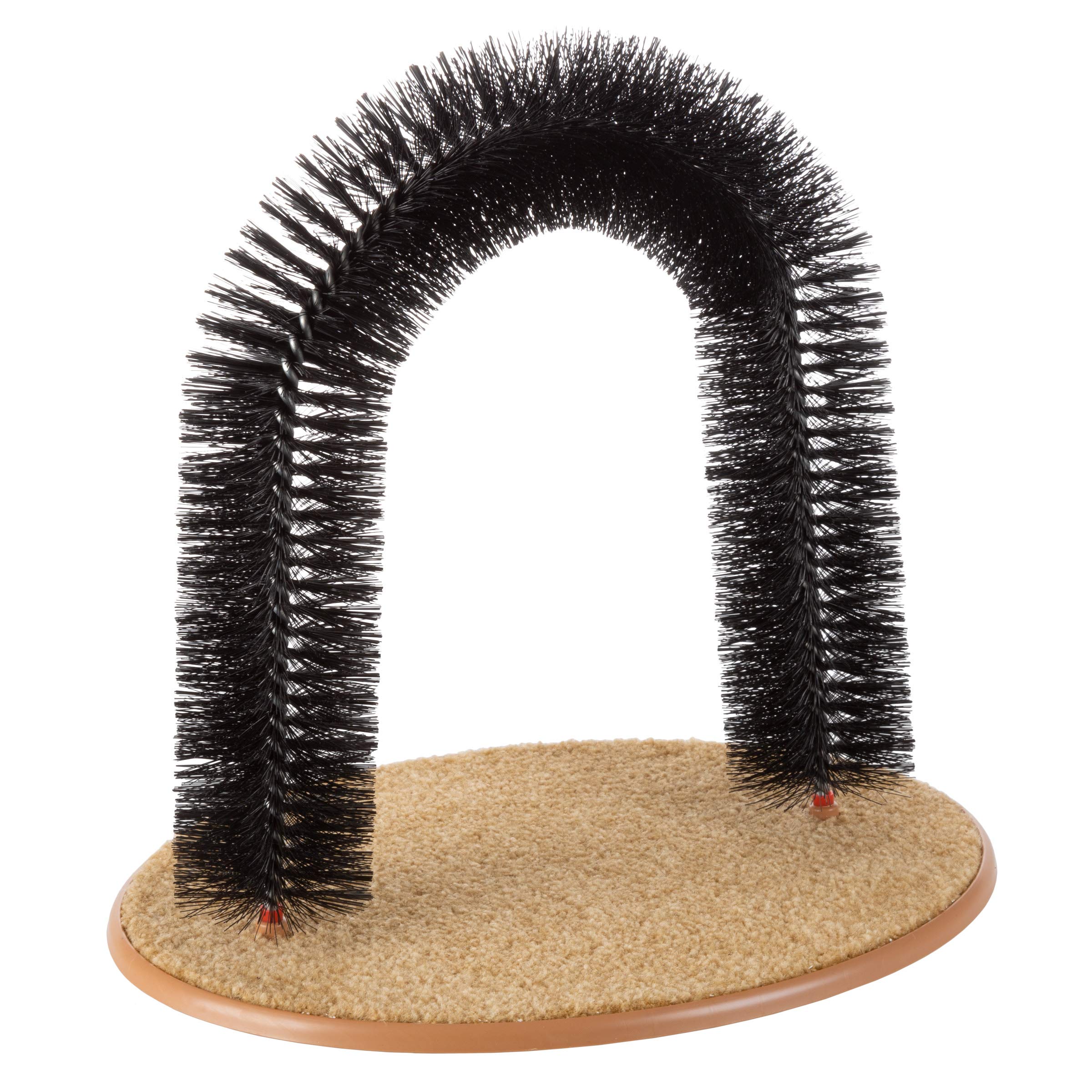 PETMAKER Cat Arch measures 14.5 by 13 inches for indoor use.