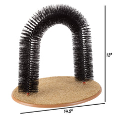 PETMAKER Cat Arch Massager delivers soothing rubs for a relaxed feline.
