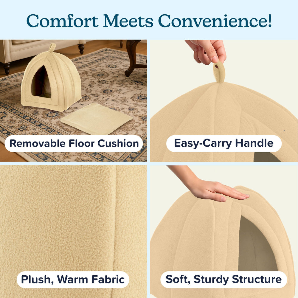 PETMAKER small pet bed privacy cave ideal for resting.
