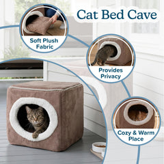 PETMAKER Cat House with plush walls for a cozy resting spot