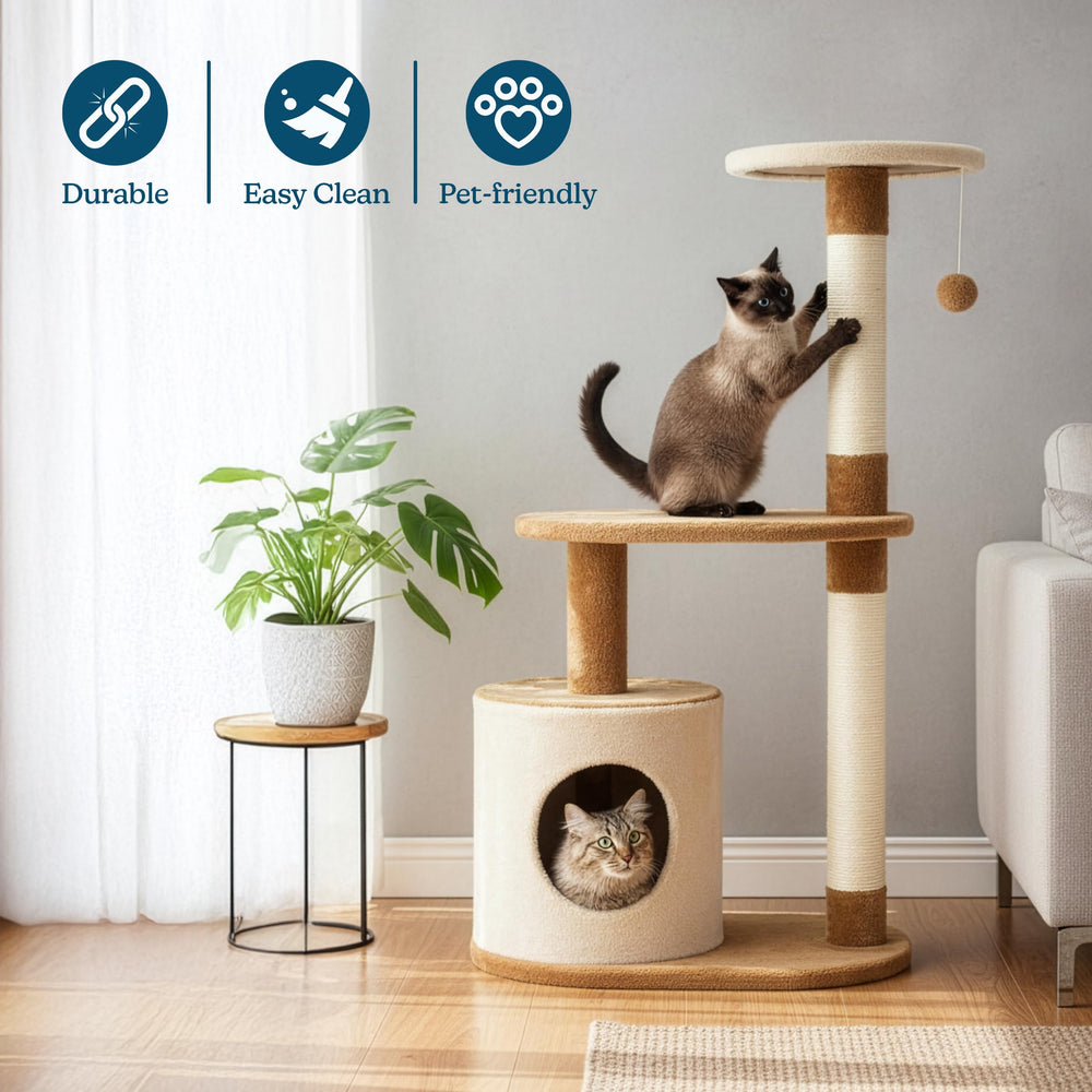 PETMAKER Cat Tree Perches sunlit resting spots for relaxed cats