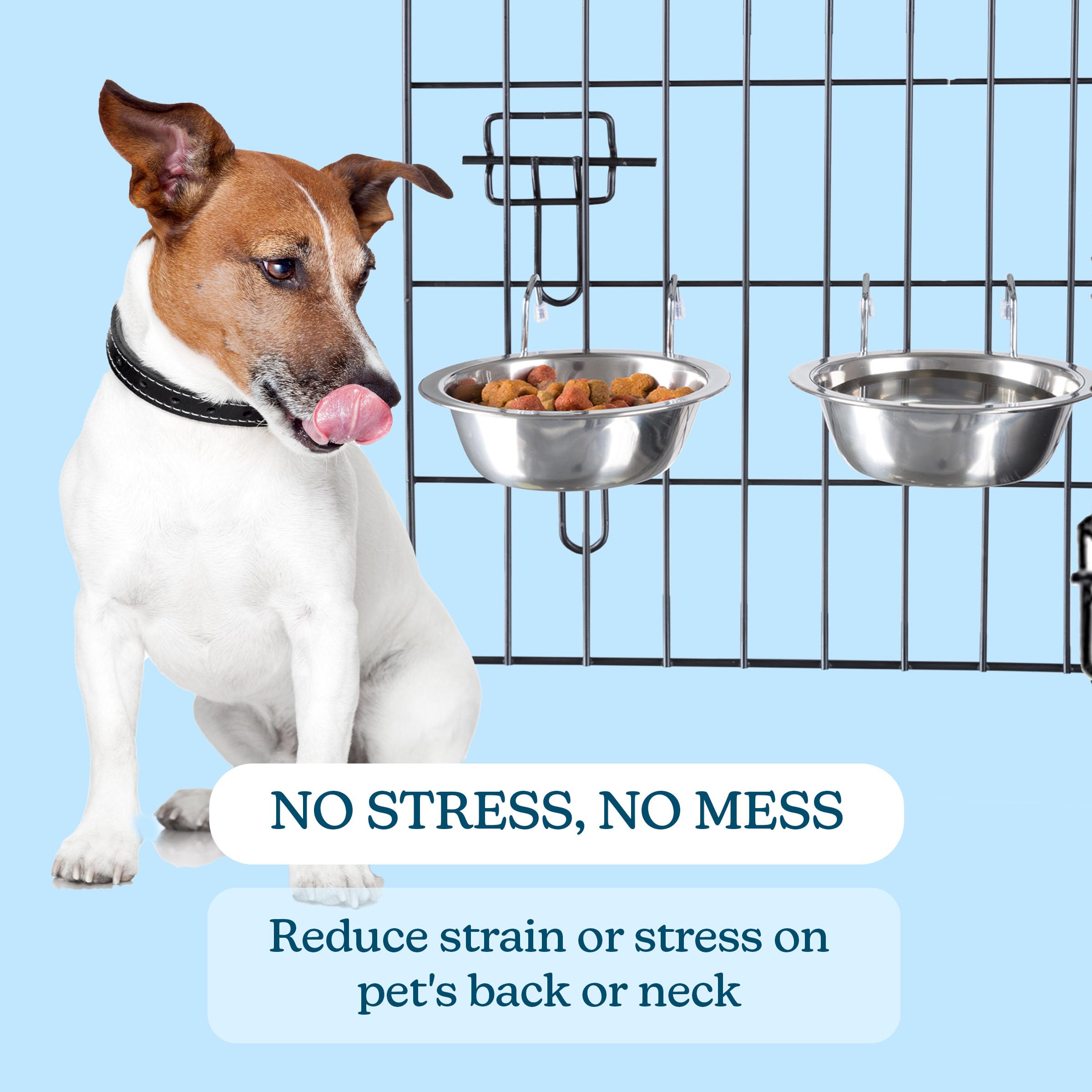 Attach to crates or fences with hanging brackets for flexible feeding setups.
