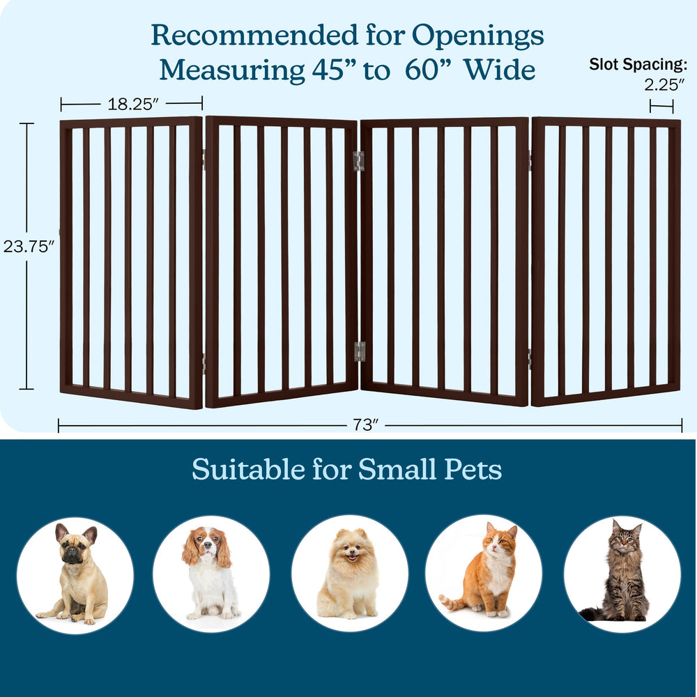 PETMAKER doorway gate fits 45-60 inch openings for versatile room separation.