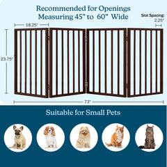 PETMAKER doorway gate fits 45-60 inch openings for versatile room separation.