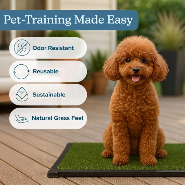 PETMAKER drainage insert and tray capture liquid for easy cleanup.