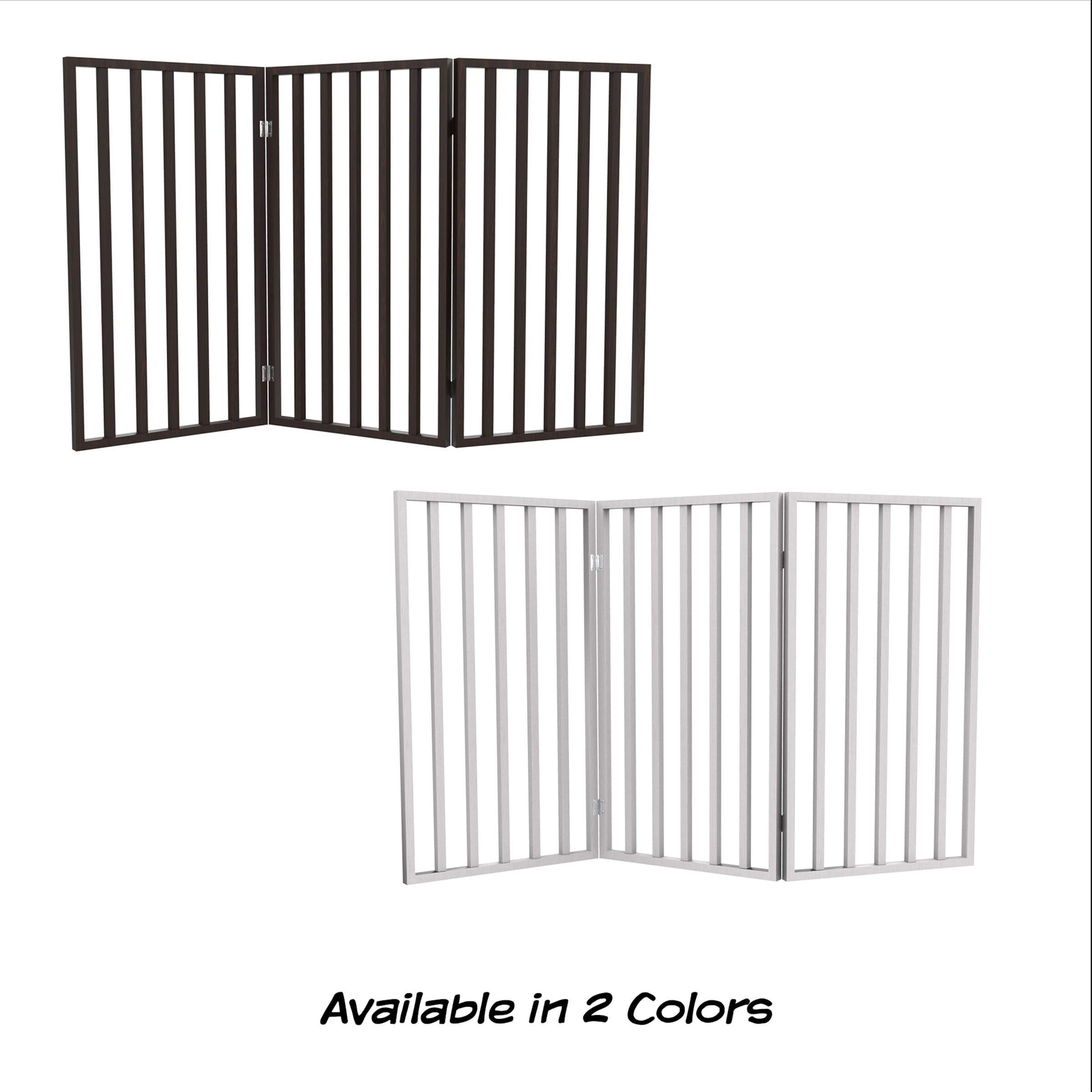Foldable, lightweight PETMAKER gate easy to store when not in use.